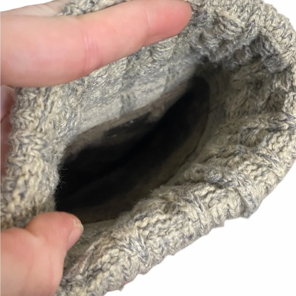 Coach Grey Suede Boots with Silver Logo & Built in Knit Liners - Picture 5 of 11